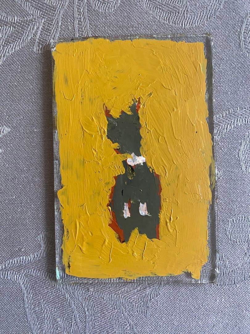 貴重！柚木沙弥郎　アクリル画　鼠