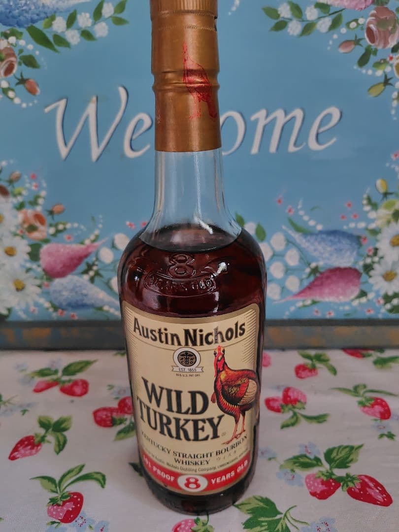 【新品未使用】ワイルドターキー　８年　750ml 旧ボトル　金キャップ