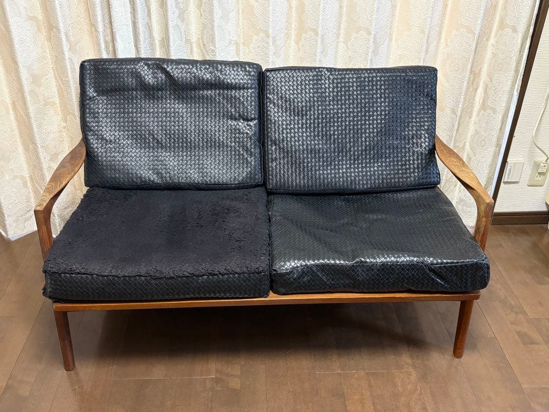 デンマーク製 ヴィンテージ家具　2シートソファ　北欧家具　2人掛けソファ