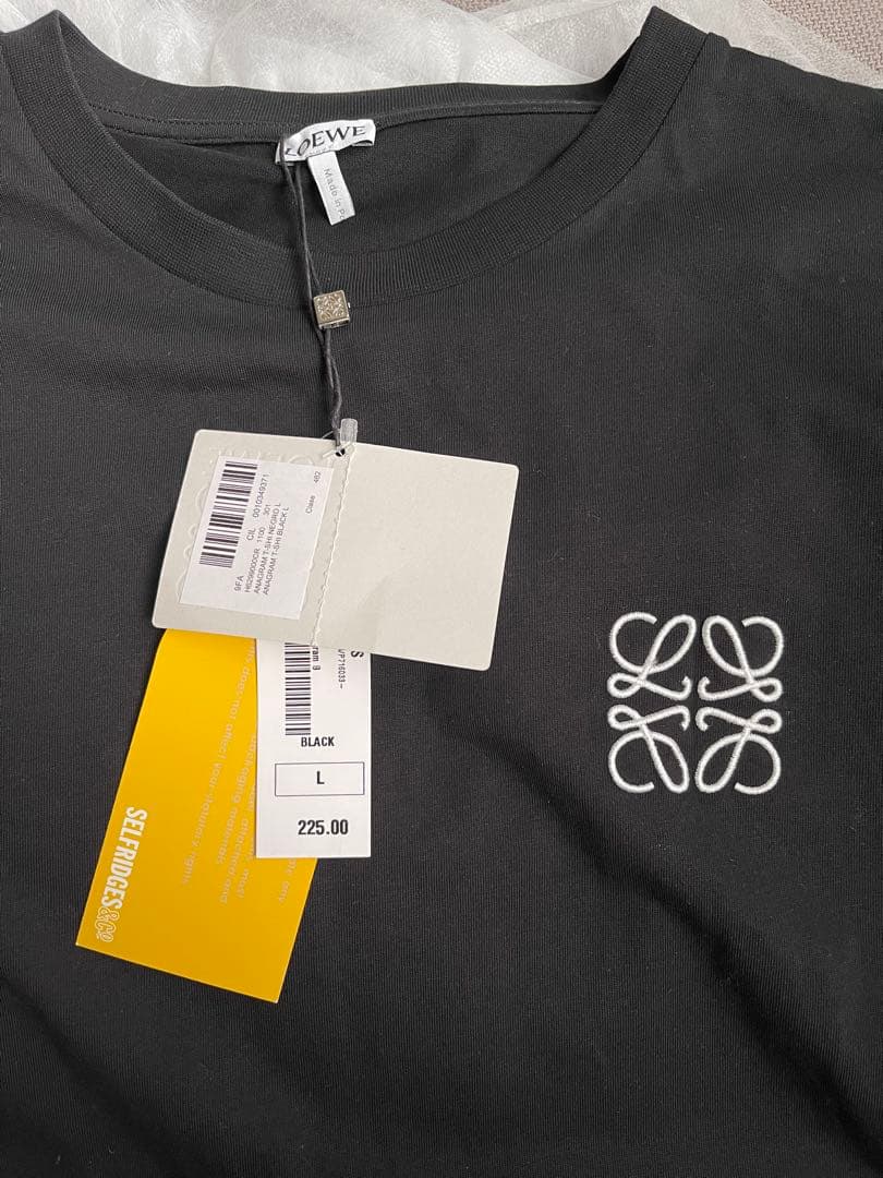 LOEWE ブラック Tシャツ Lサイズ