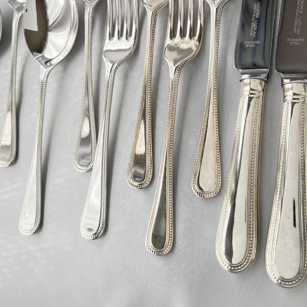 【Cooper Ludlam】パールのディナーセット 4名用18本組