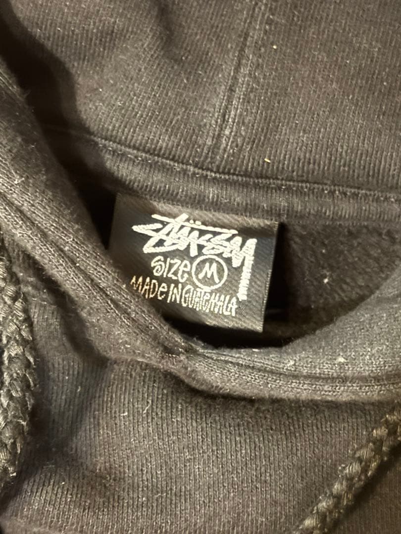 激レア　Stussy ダイスプリント パーカー M 黒