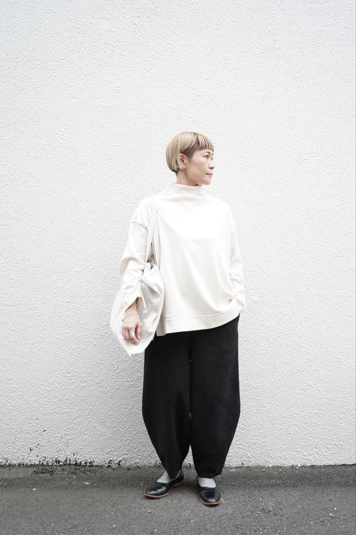 ALWEL　フリースペグパンツ ブラック