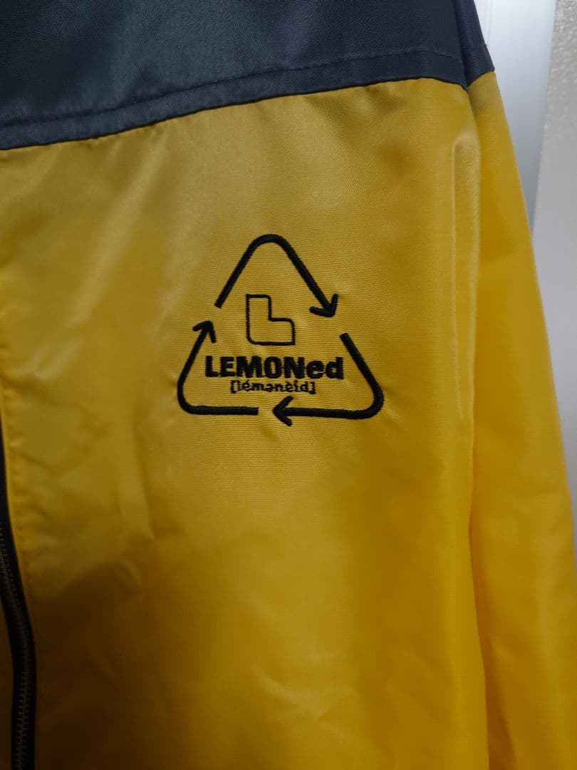 LEMONed フード付きジャケット イエロー・グレー