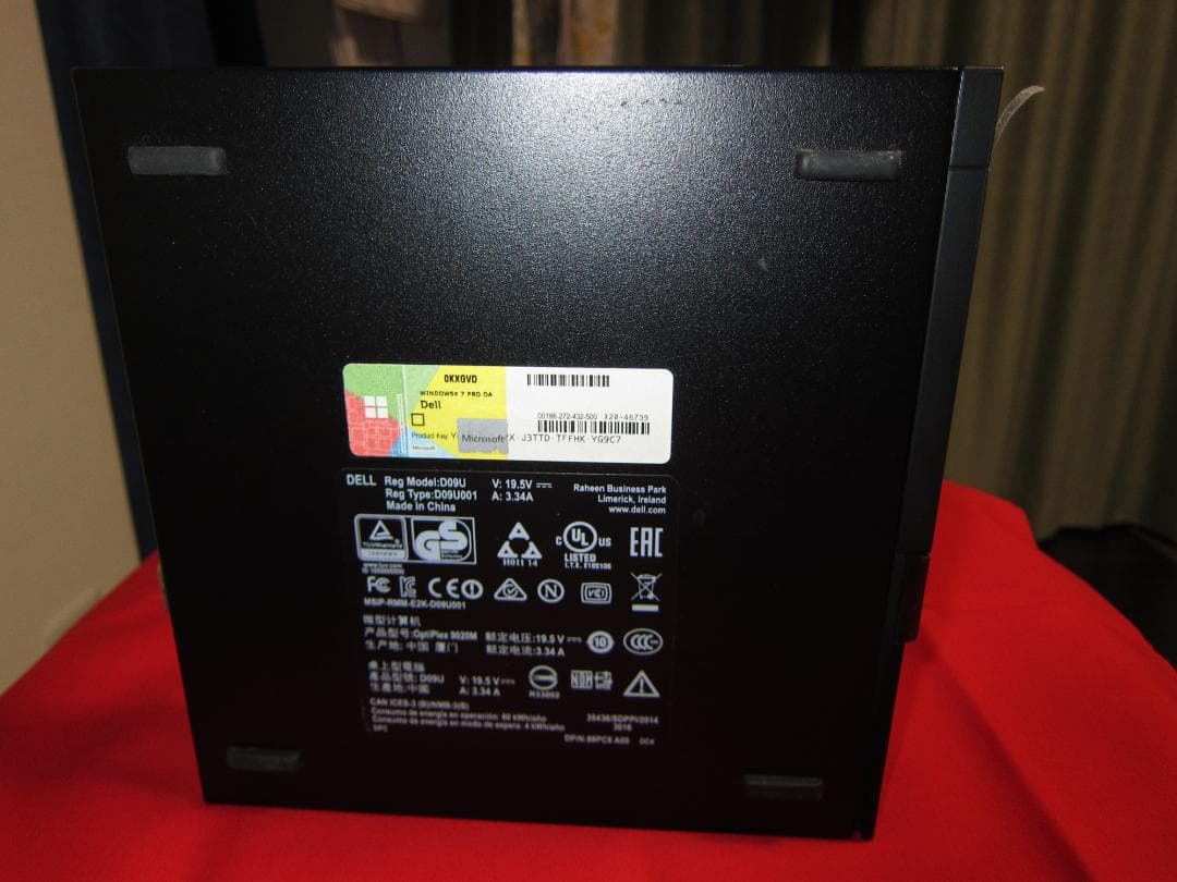 ミニPC DELL OptiPlex 9020 i7-4765T 256GB 8GB