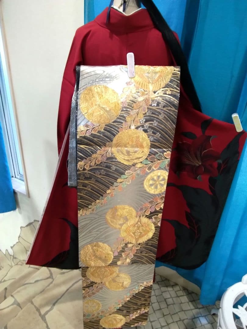 振袖フルセット、正絹振袖、成人式、重ね衿、帯揚げ帯締め、西陣袋帯、襦袢