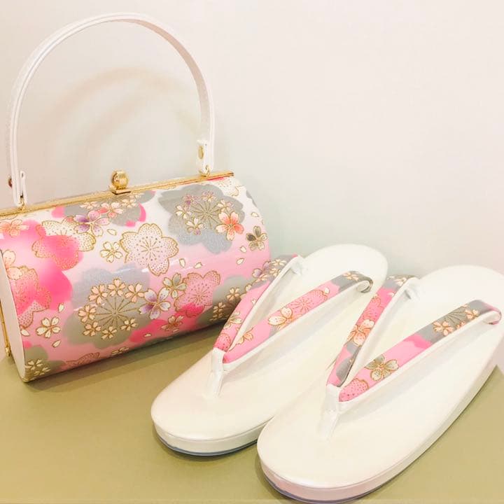 【新品未使用・送料込・日本製】新品未使用 草履バックセット 振袖 成人式