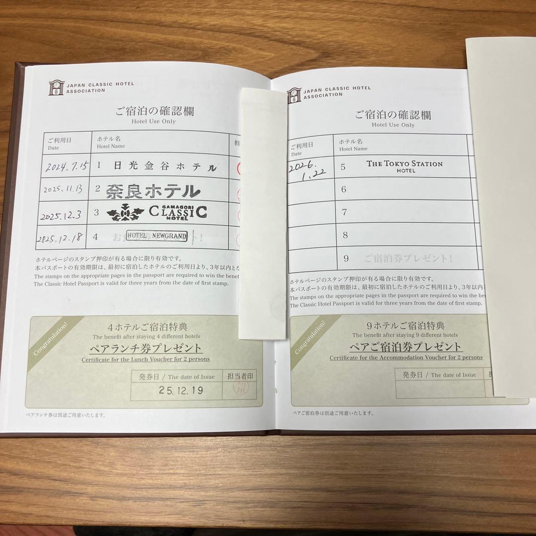 クラシックホテルパスポート