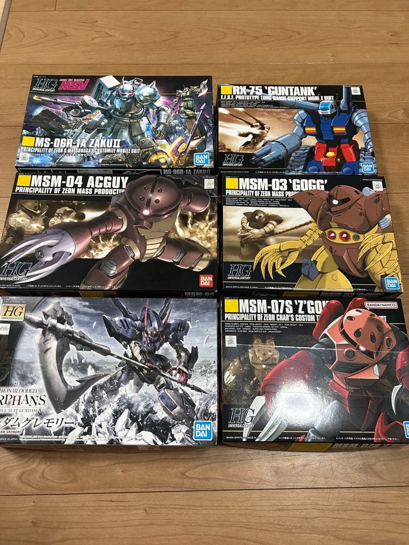ガンプラhg 6点セット　未開封品