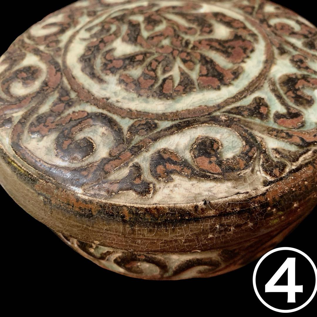 高麗 青磁 刻花象 花文 合子　中国　李朝　鳳凰　古美術　骨董品　朝鮮　香合