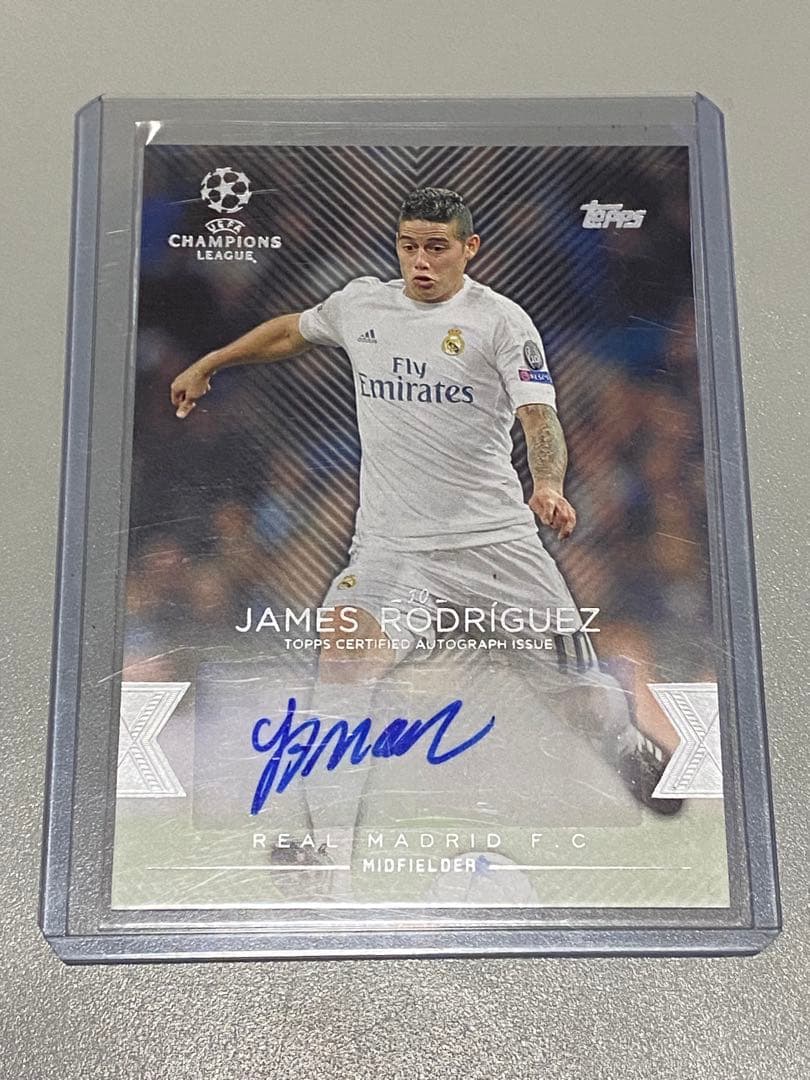 サッカー　サイン　カード　ハメス・ロドリゲス