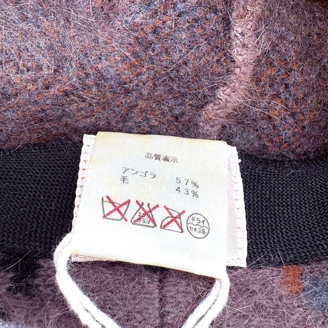 VIVIENNE WESTWOOD チェック　 ベレー帽 オーブ ボンボン レア