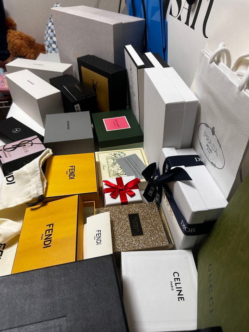 FENDI DIOR VERSACE その他空箱、ショッパーなど まとめ売り