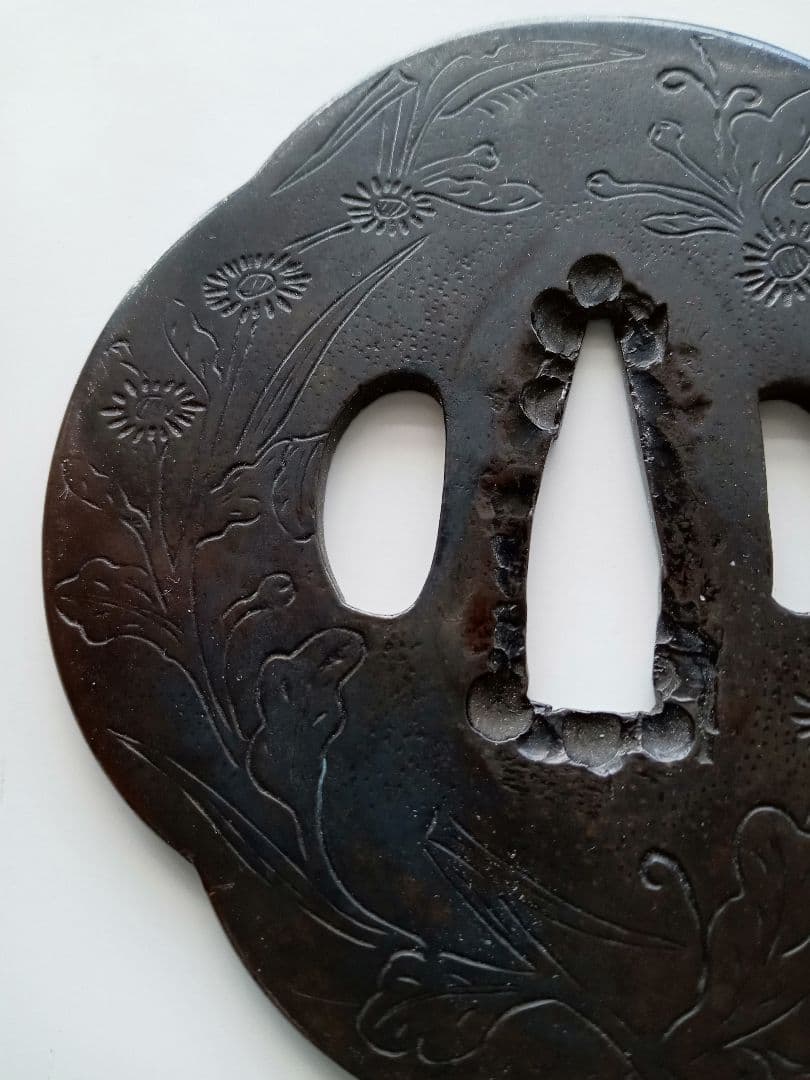 鍔(鐔)　古金工　桃山時代