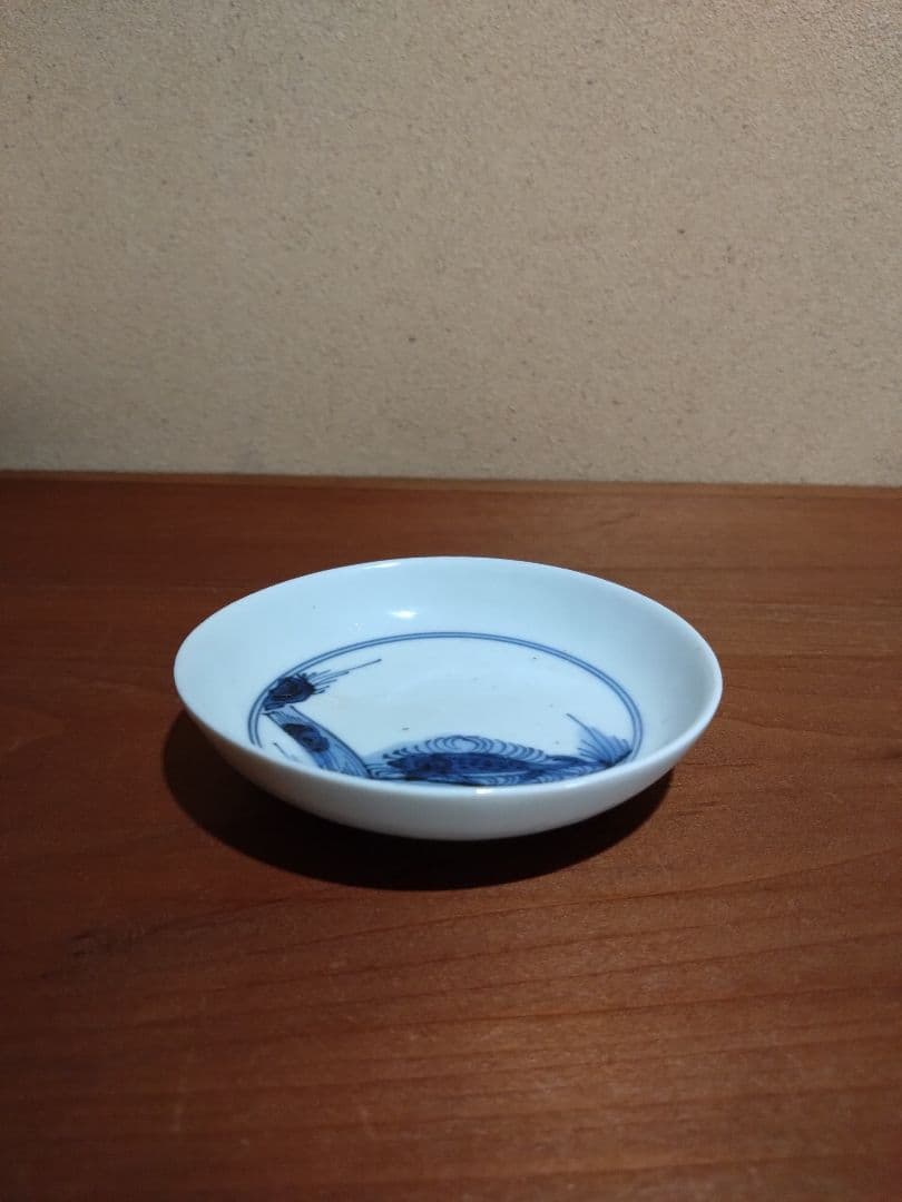 藍九谷    謎の生物 紋  小皿 平盃