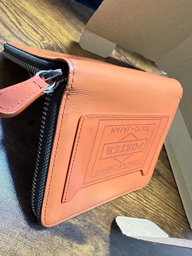 POTER GLASS LEATHER WALLET ポーター