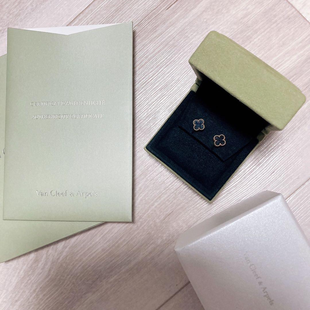 Van Cleef & Arpels スウィートアルハンブラ オニキス ピアス