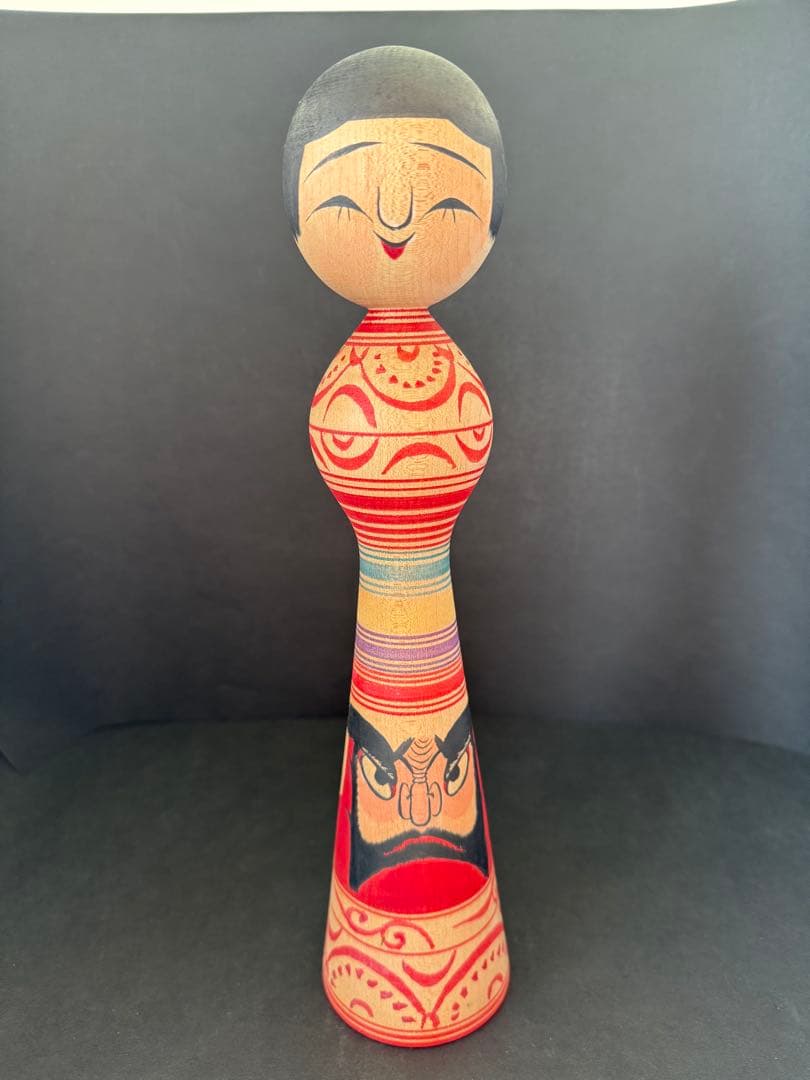 盛秀太郎作 手描き　希少品　盛秀太郎　津軽系　温湯こけし　伝統こけし　日本人形