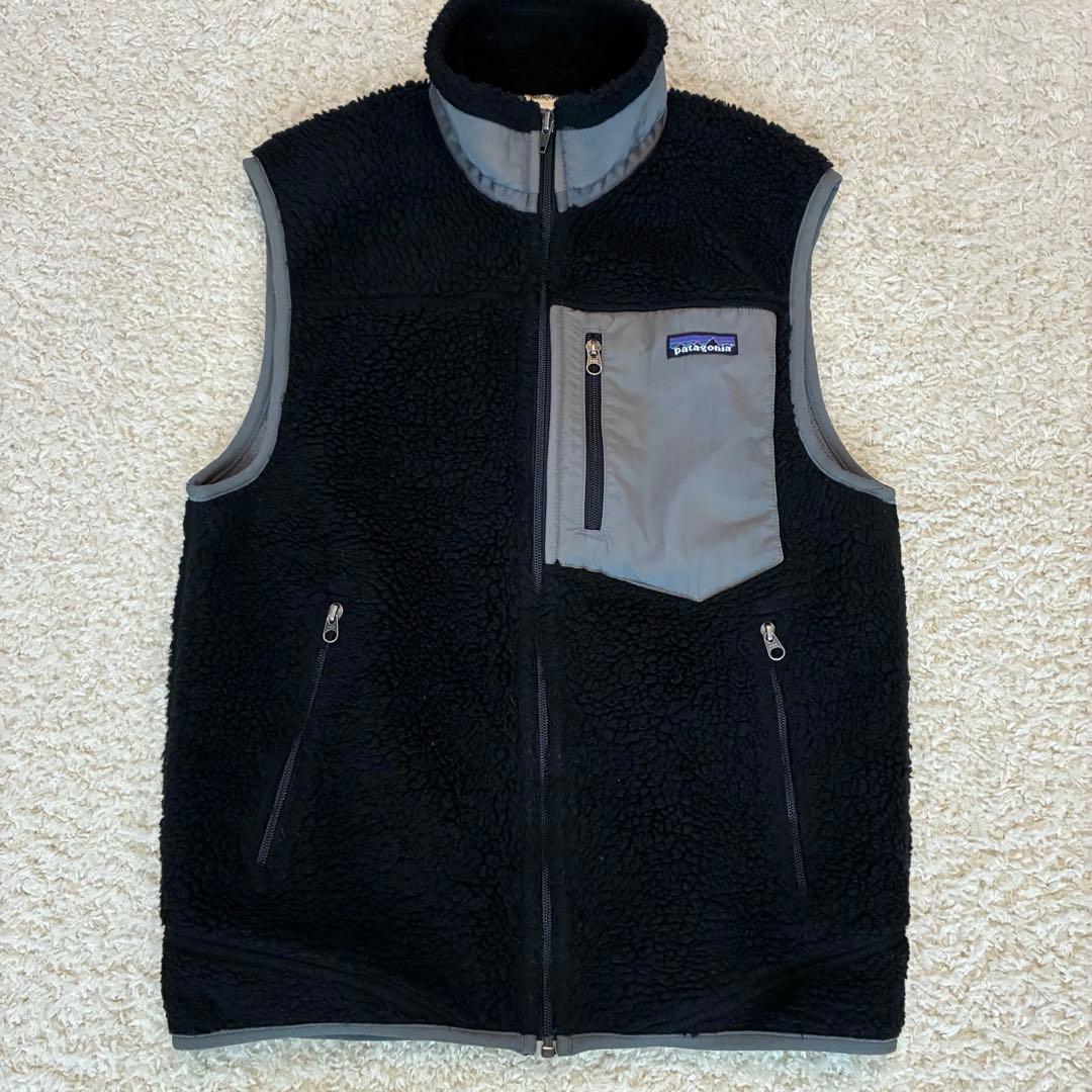 patagonia パタゴニア　フリース　ブラック レトロXベストS