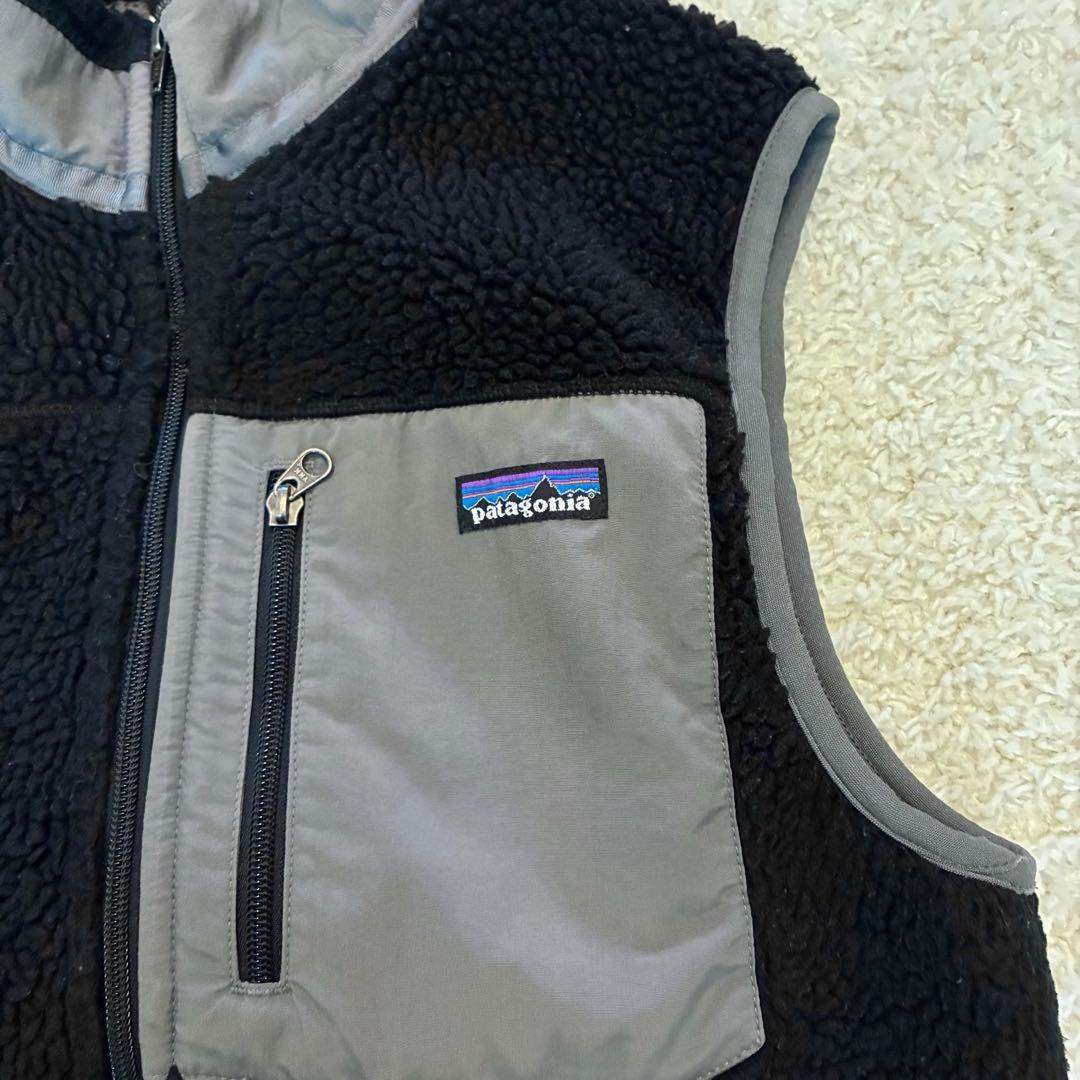 patagonia パタゴニア　フリース　ブラック レトロXベストS