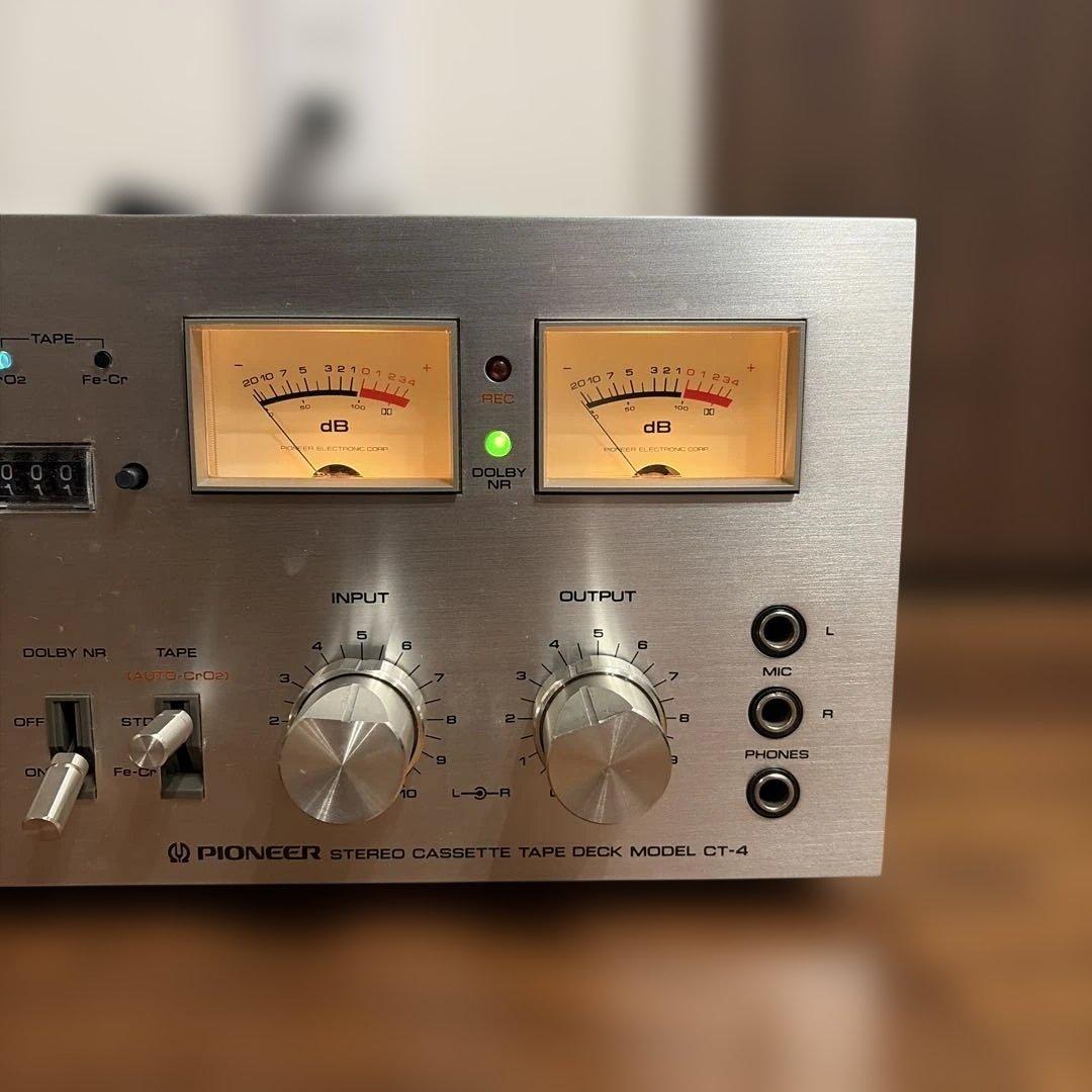 pioneer パイオニア CT-4 ステレオ カセットデッキ 稼動品 美品