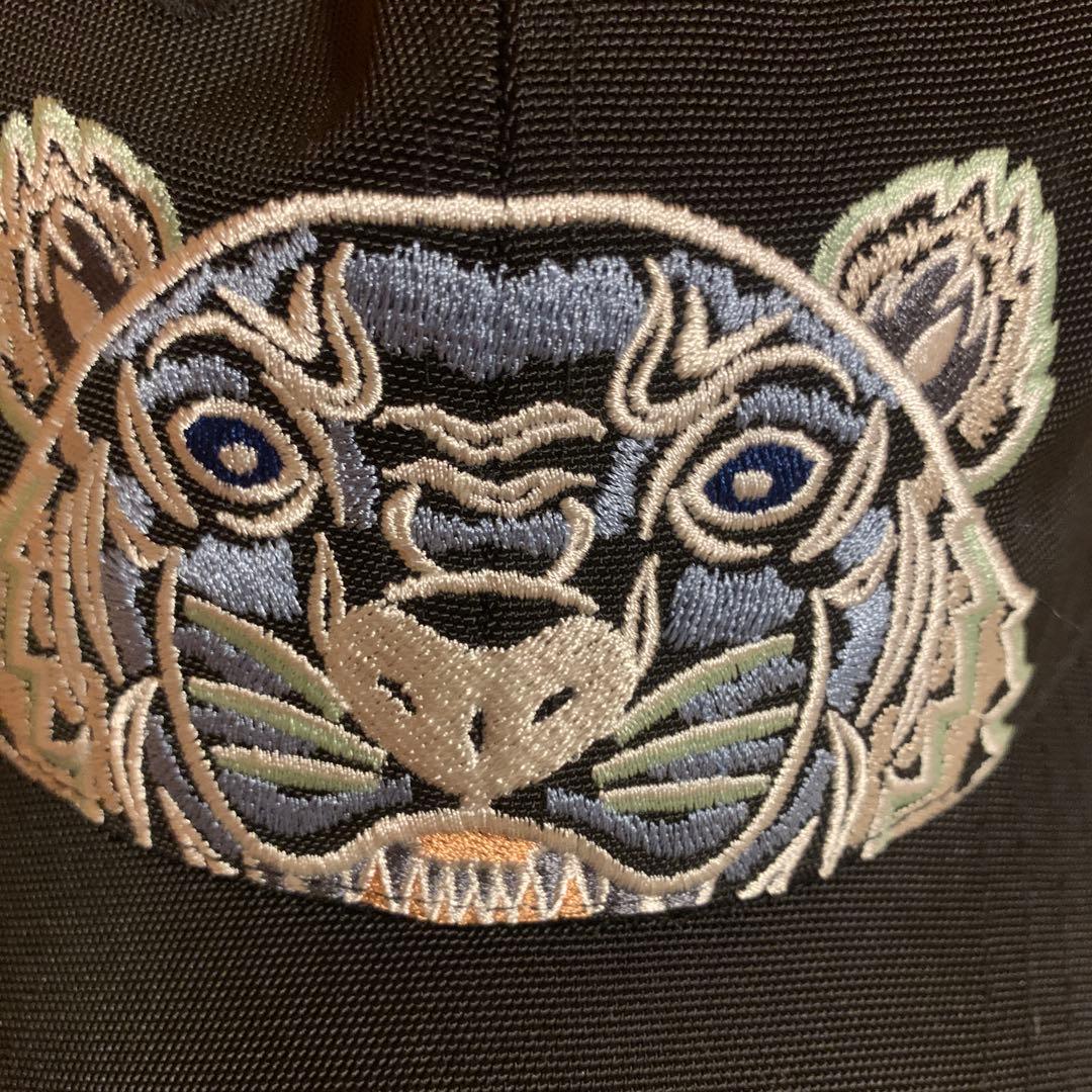 KENZOタイガーロゴ キャップ　ブラック