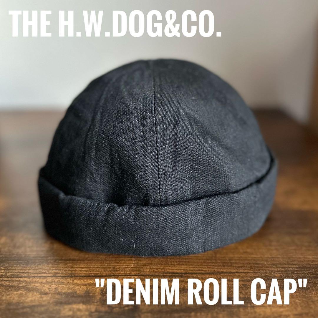 帽子 THE H.W.DOG&CO. denim roll cap Black