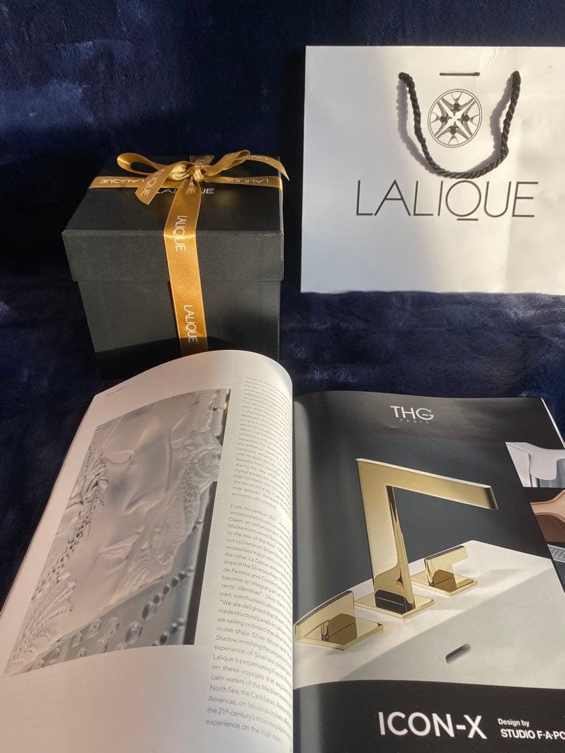 LALIQUE ラリック マスクド ファム キャンドル ホルダー