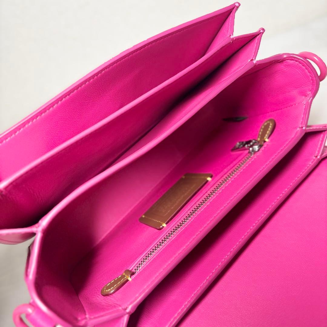 【未使用級】　ローグ　トップハンドルバッグ　ティーローズ　ショルダー　ピンク