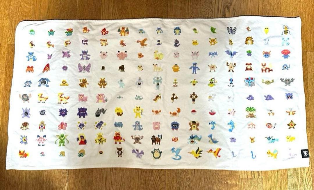 ポケモン　ドット絵　バスタオル