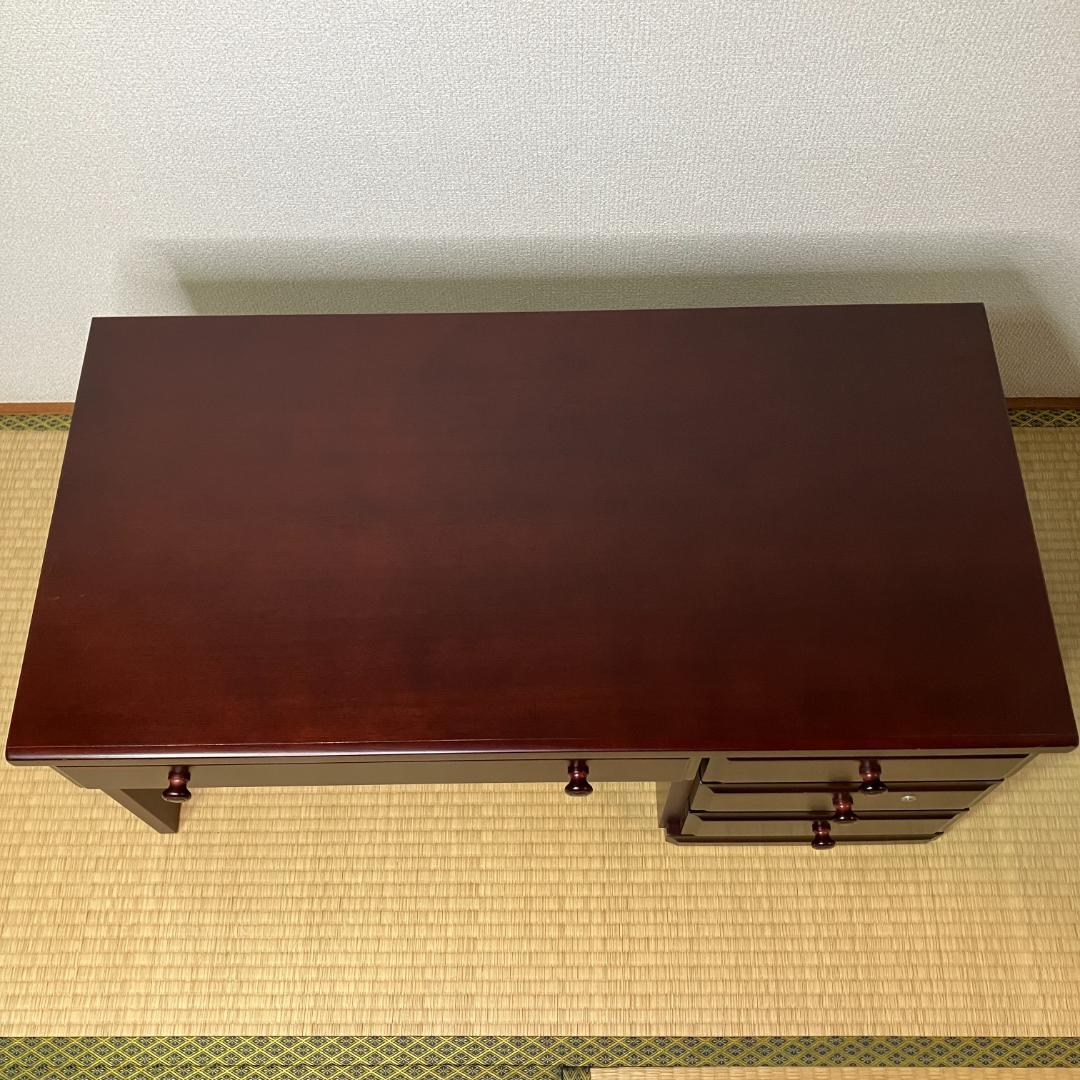【高口民芸】民芸家具文机 古家具 書斎机 昭和レトロ　アンティーク家具　レトロ