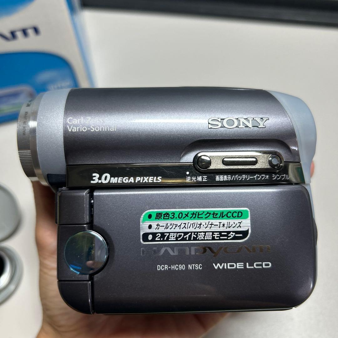 動作良品 Sony ハンディカム DCR-HC90 極 美品ビデオカメラ