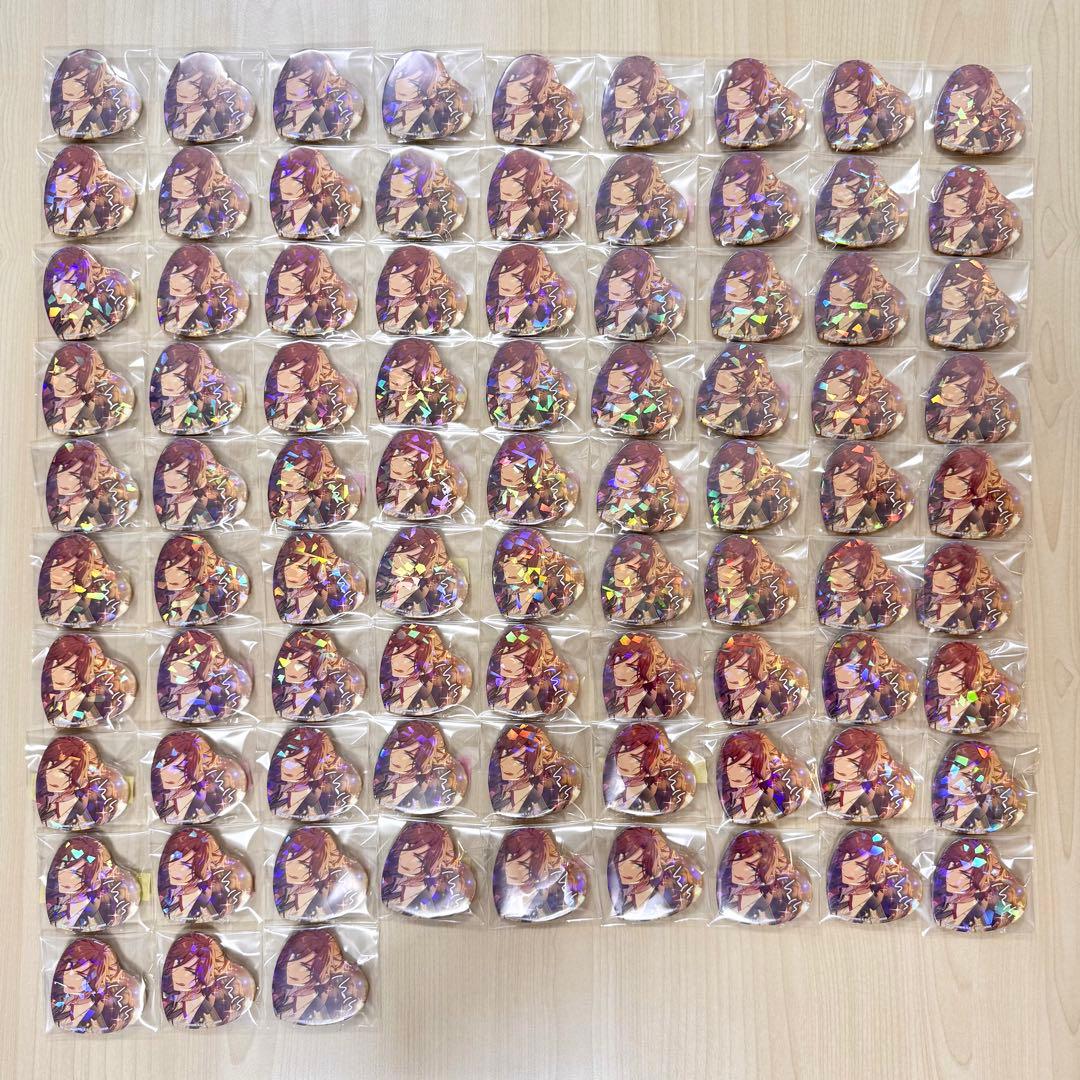 あんスタ とるパカ ハート型缶バッジ 三毛縞斑 84点セット
