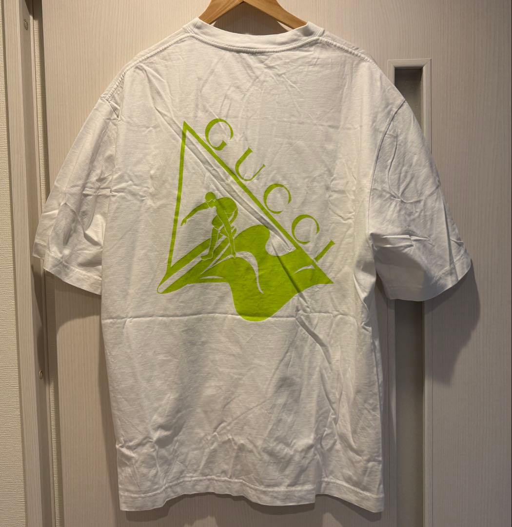 GUCCI ホワイト Tシャツ ロゴプリント