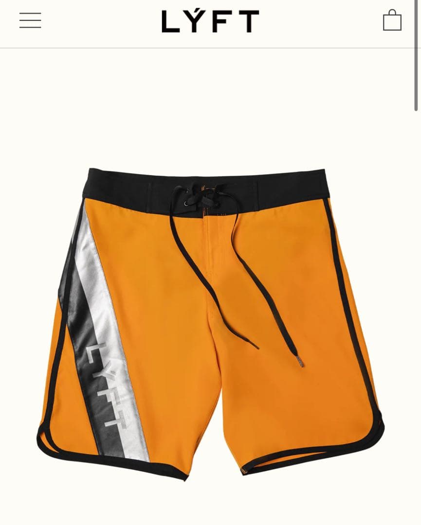 新品未使用　LYFT オレンジ　サーフパンツ　M