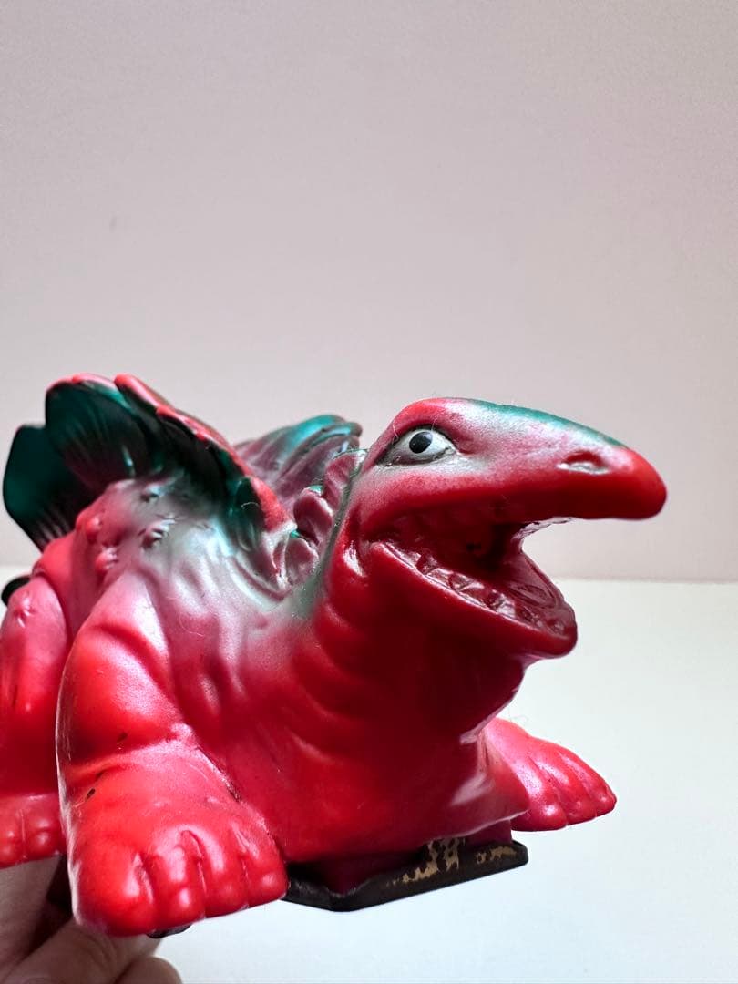 昭和当時物　発火恐竜 すてござうるす フリクショントイ ソフビ
