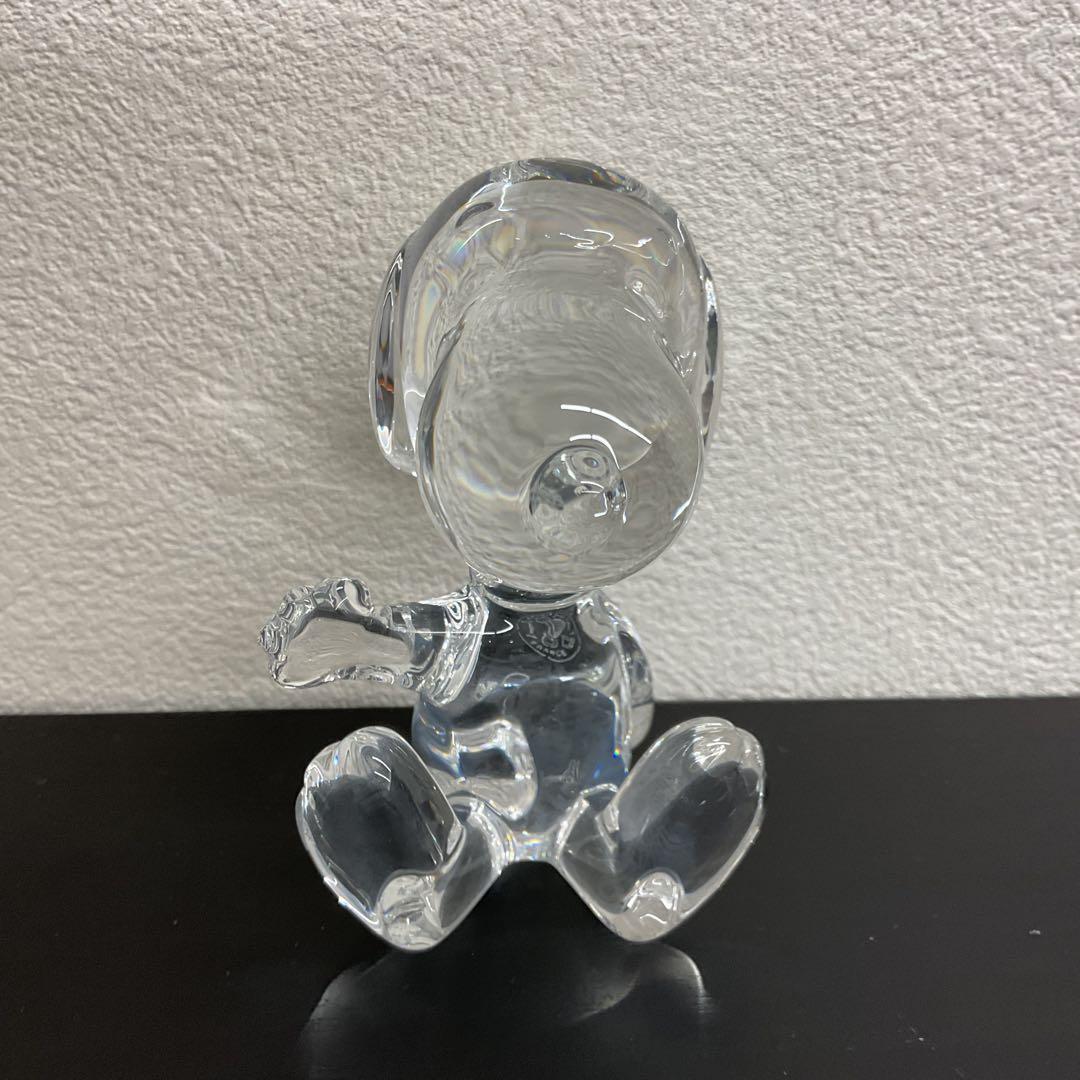 バカラ Baccarat スヌーピー オブジェ クリスタル 箱付き
