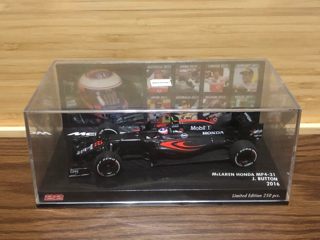 ミニチャンプス1/43マクラーレンホンダMP4-31J.バトンMIKILEE別注