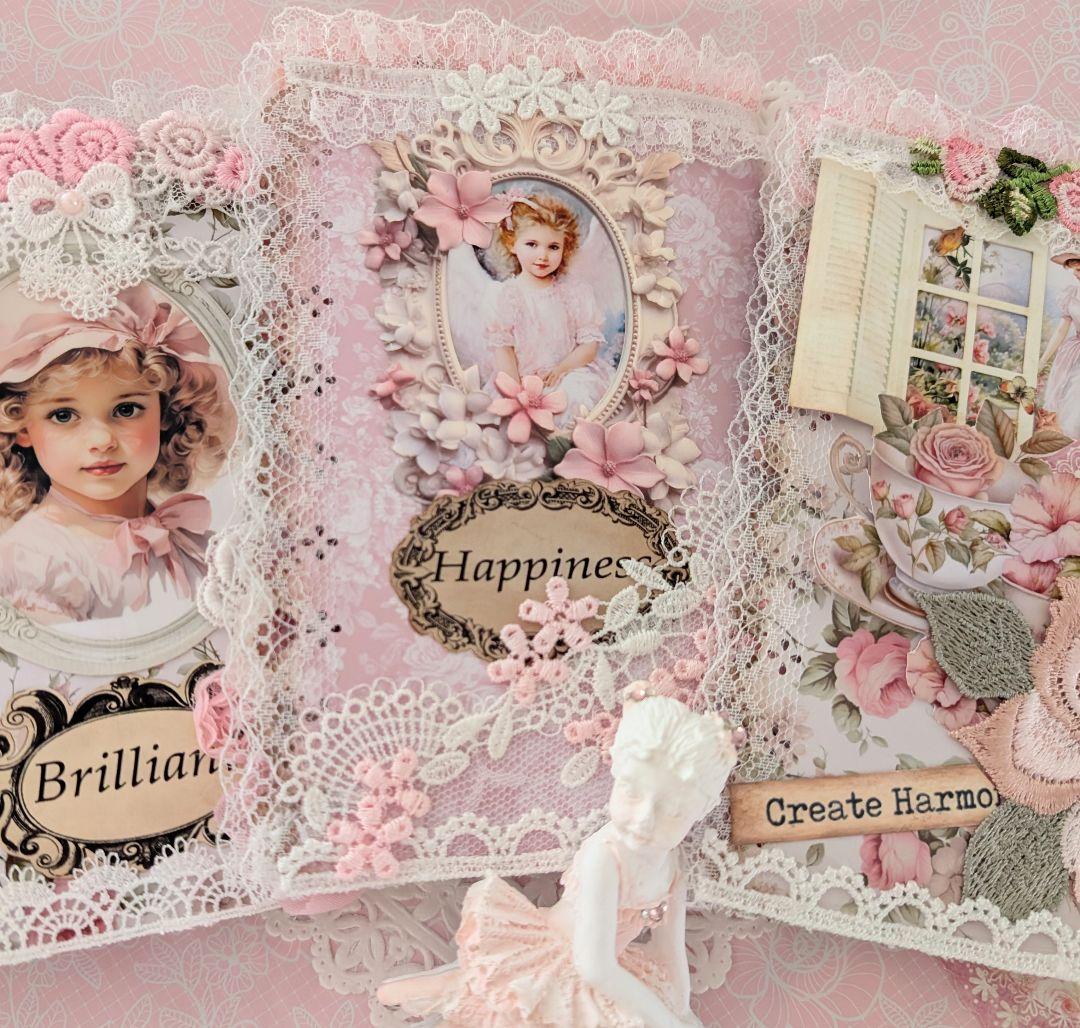 薔薇とレースのロマンチックスィートジャンクジャーナル*Brilliant*