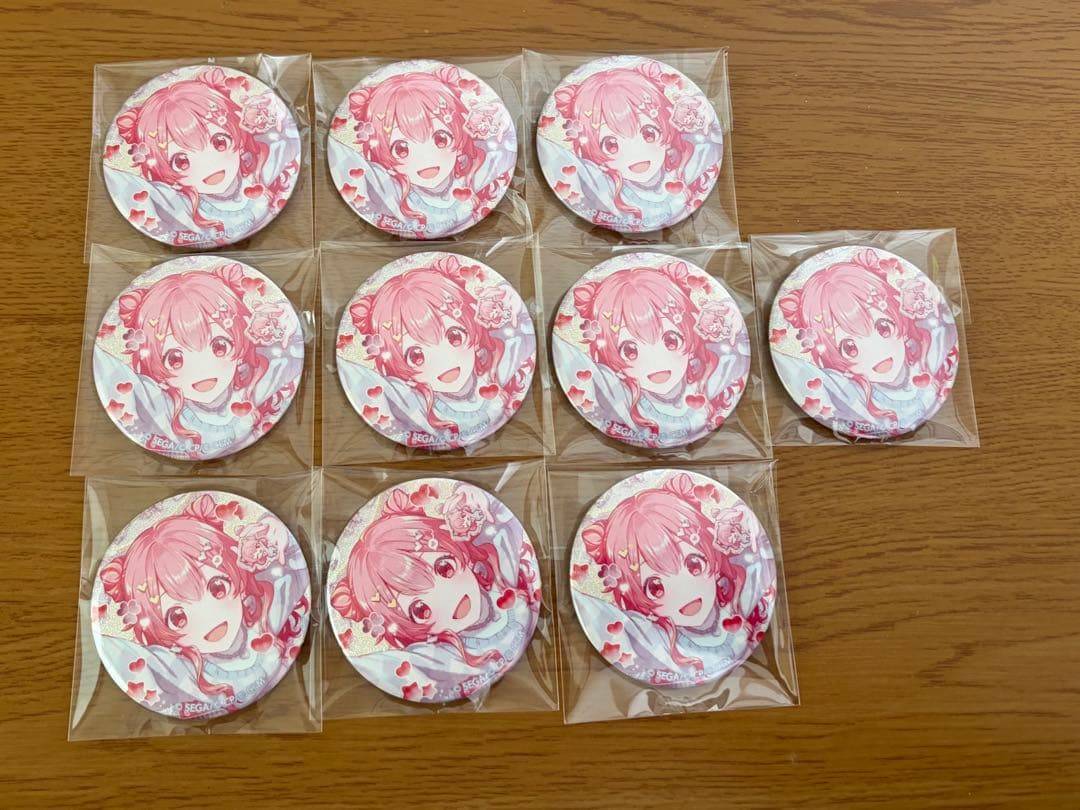 プロセカ　桃井愛莉　グリッター缶バッジ　グリ缶　46B モモジャン　キラー