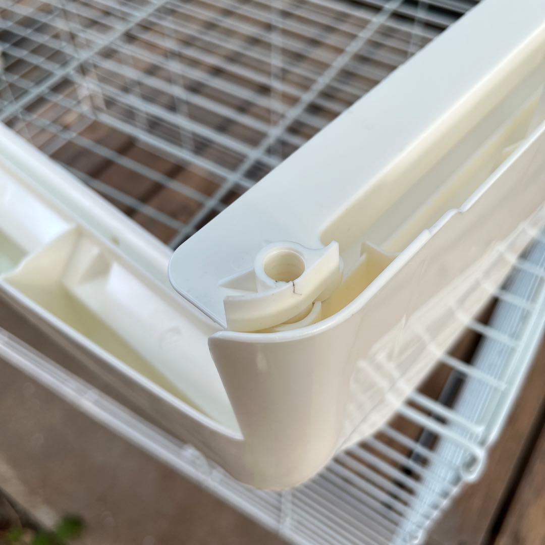 小動物ケージ　イージーホーム80 三晃商会　ホワイトケージ キャスター付き