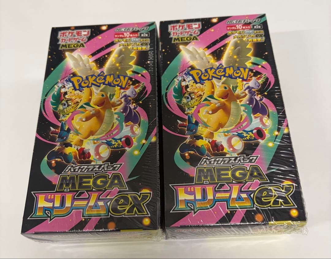ポケモンカードMEGAドリームex 2box シュリンク付き　新品未開封
