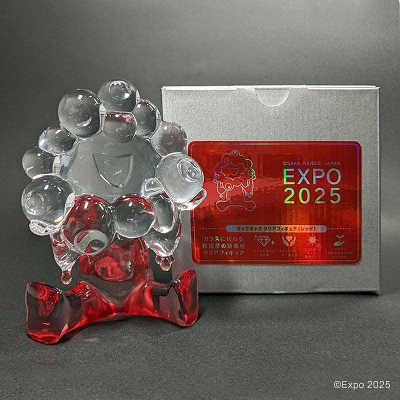【新品】EXPO2025 ミャクミャク クリアフィギュア レッド
