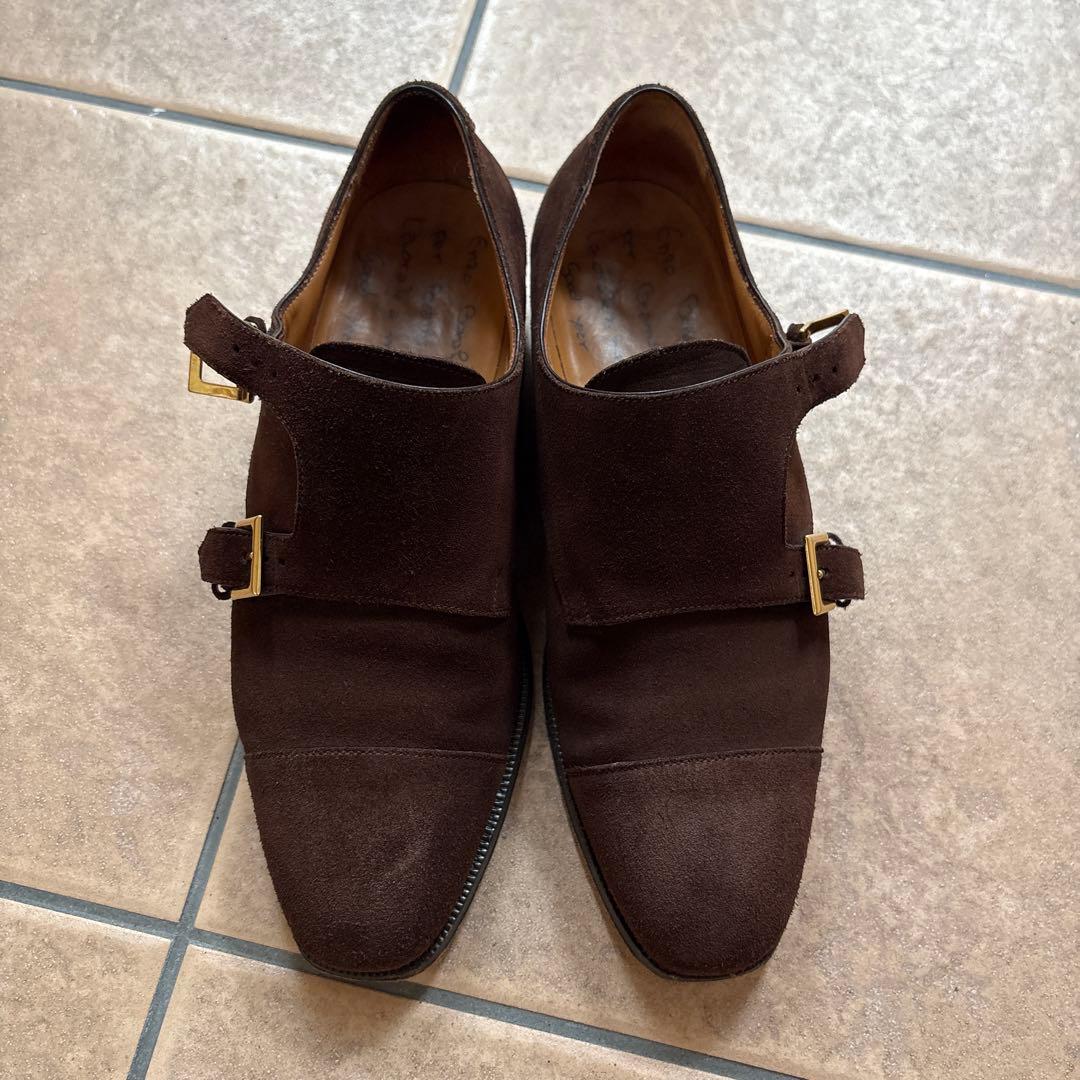 Enzo Bonafe エンツォボナフェ　ダブルモンク　　5½ ブラウン