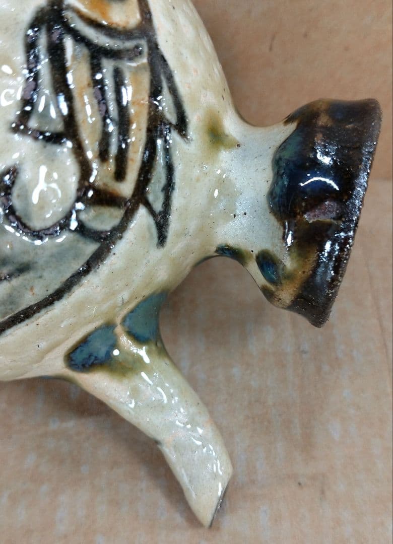 【本物保証】金城次郎 カラカラ 共箱 栞 壺屋焼 壷屋焼 人間国宝 美品