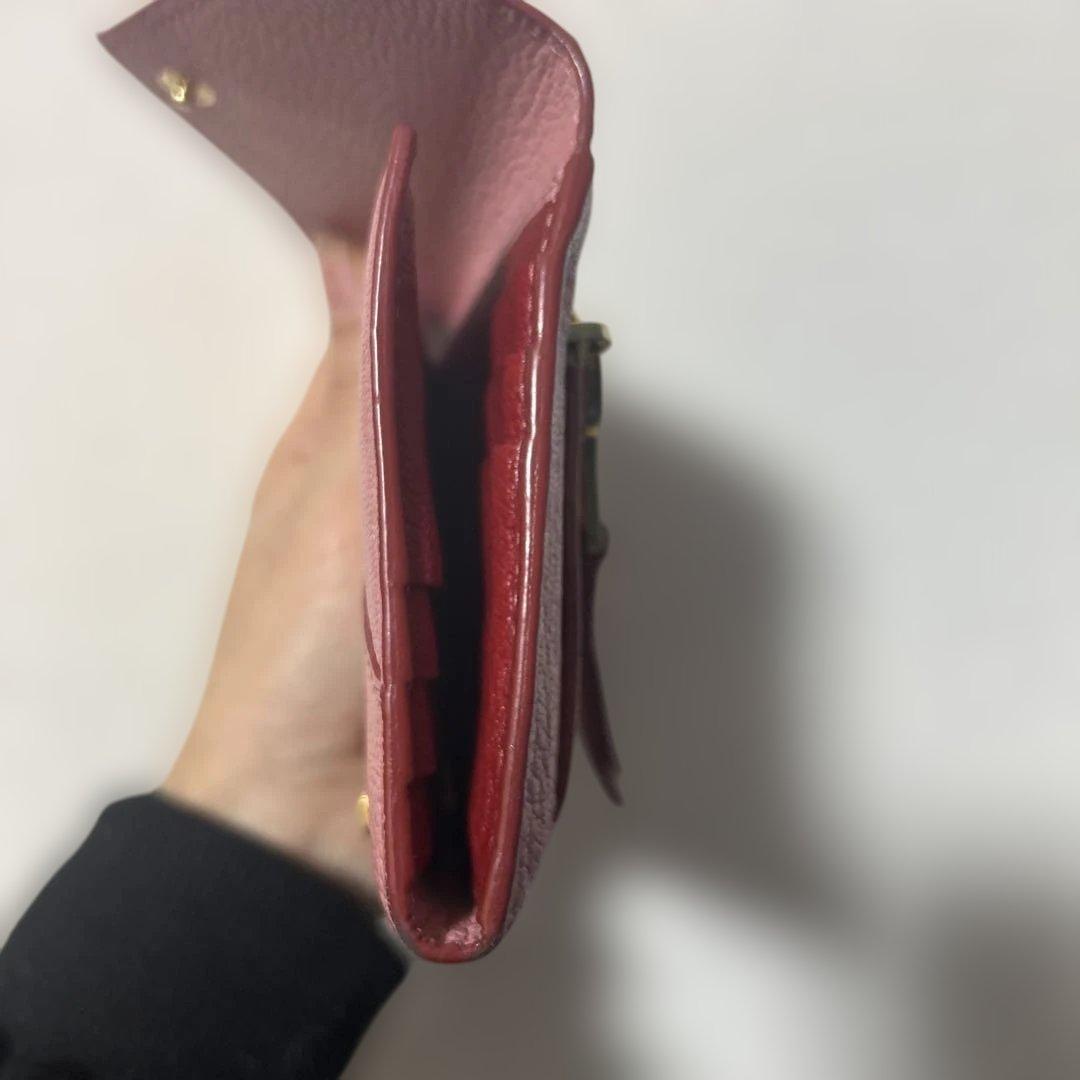 miu miu ピンク 三つ折りレター財布