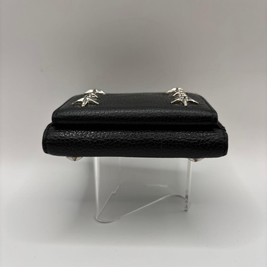 jimmy choo 三つ折り財布　ブラック　スタッズ　ニモ　コンパク　財布