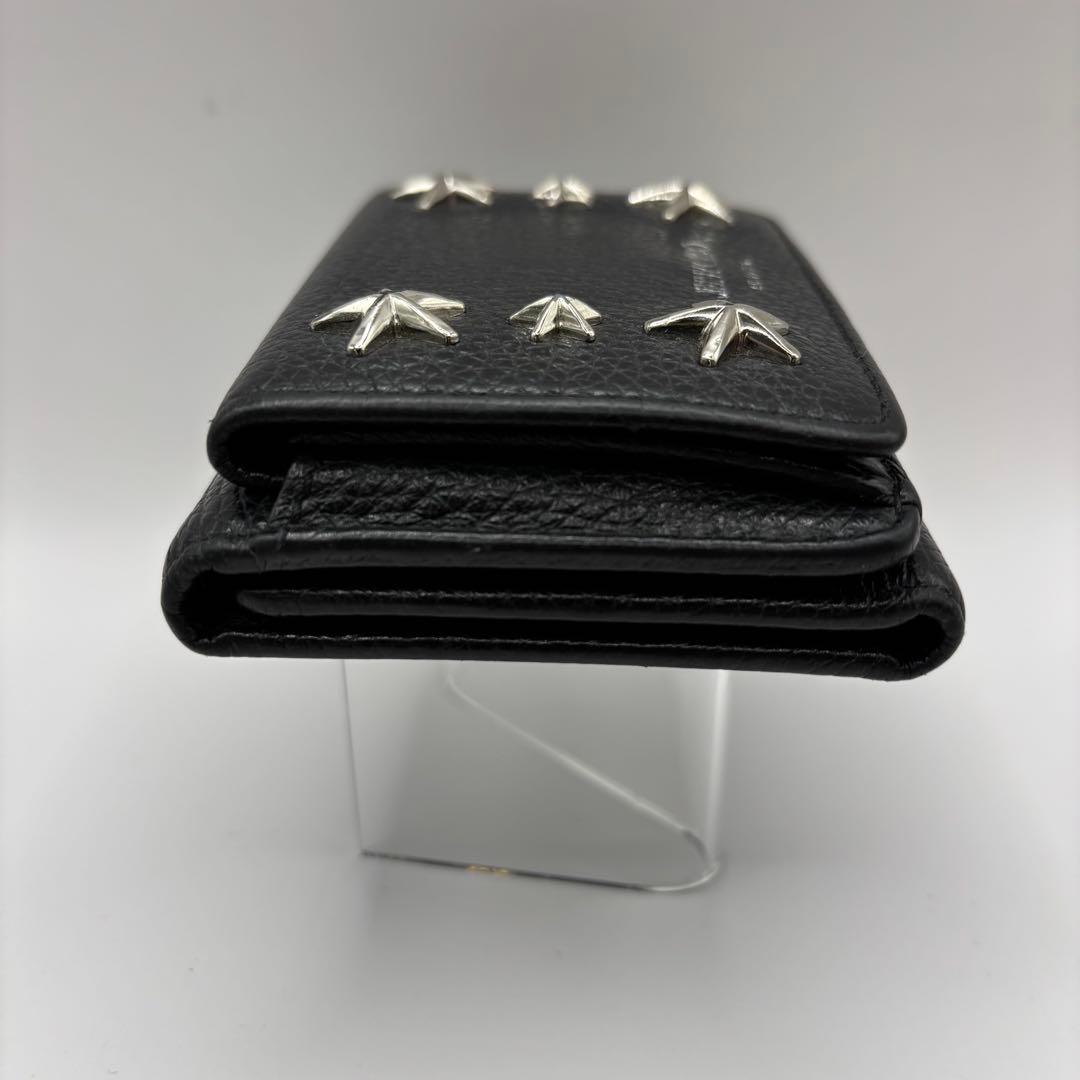 jimmy choo 三つ折り財布　ブラック　スタッズ　ニモ　コンパク　財布