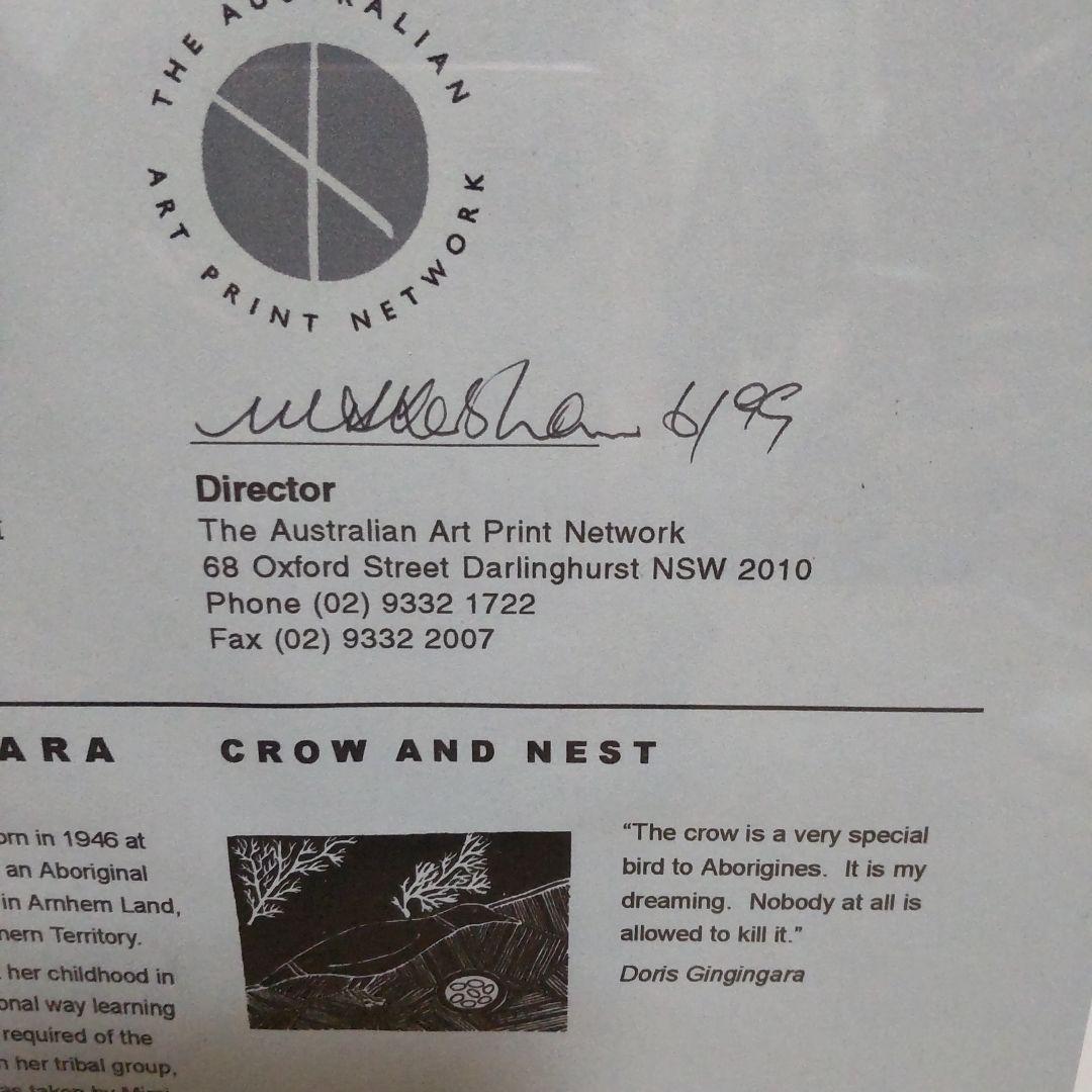 シルクスクリーン作品　直筆サインあり doris gingingara