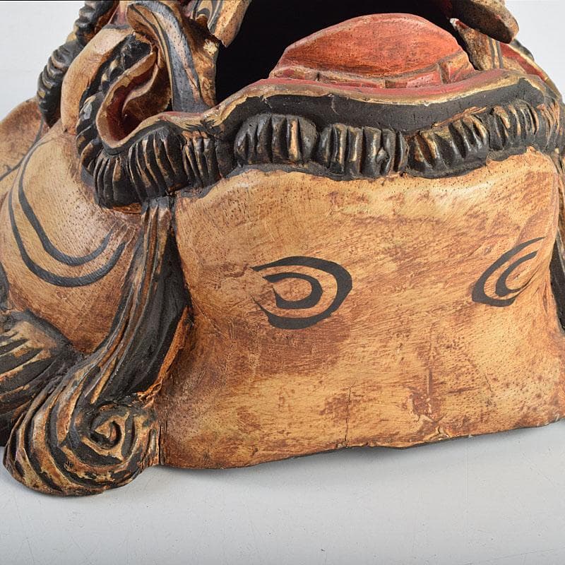バリ島　インドネシア　彩色木彫　面　マスク　3点まとめて　N　R9428B
